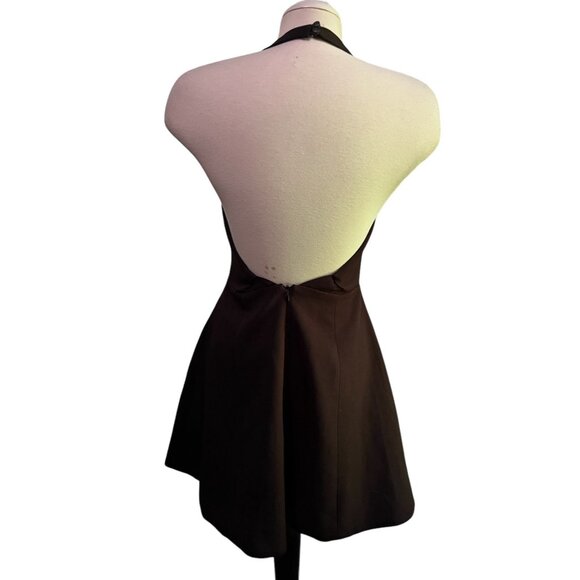 Keepsake The Label NWOT Black Halter Mini A Line Dress Sz Medium Womens Black Co - Picture 2 of 11